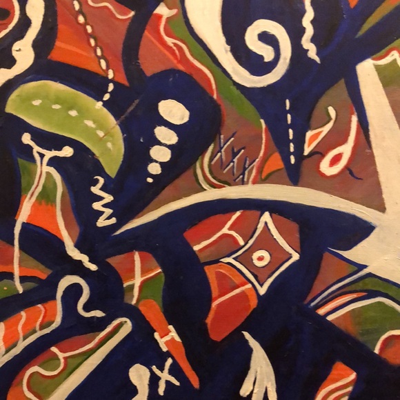 Hand painting bought at art sale signed by artist - Picture 3 of 4